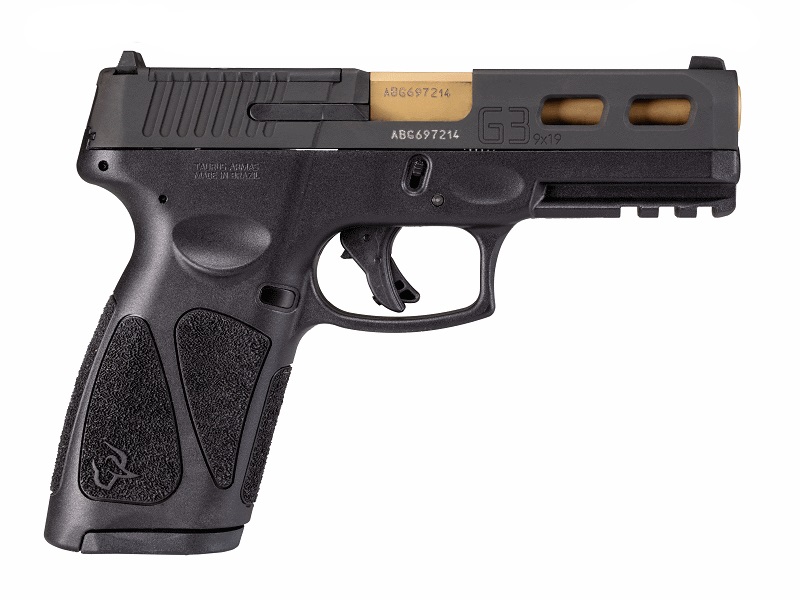 G3 9MM BLK/BLK 4" OR GOLD BBL#
