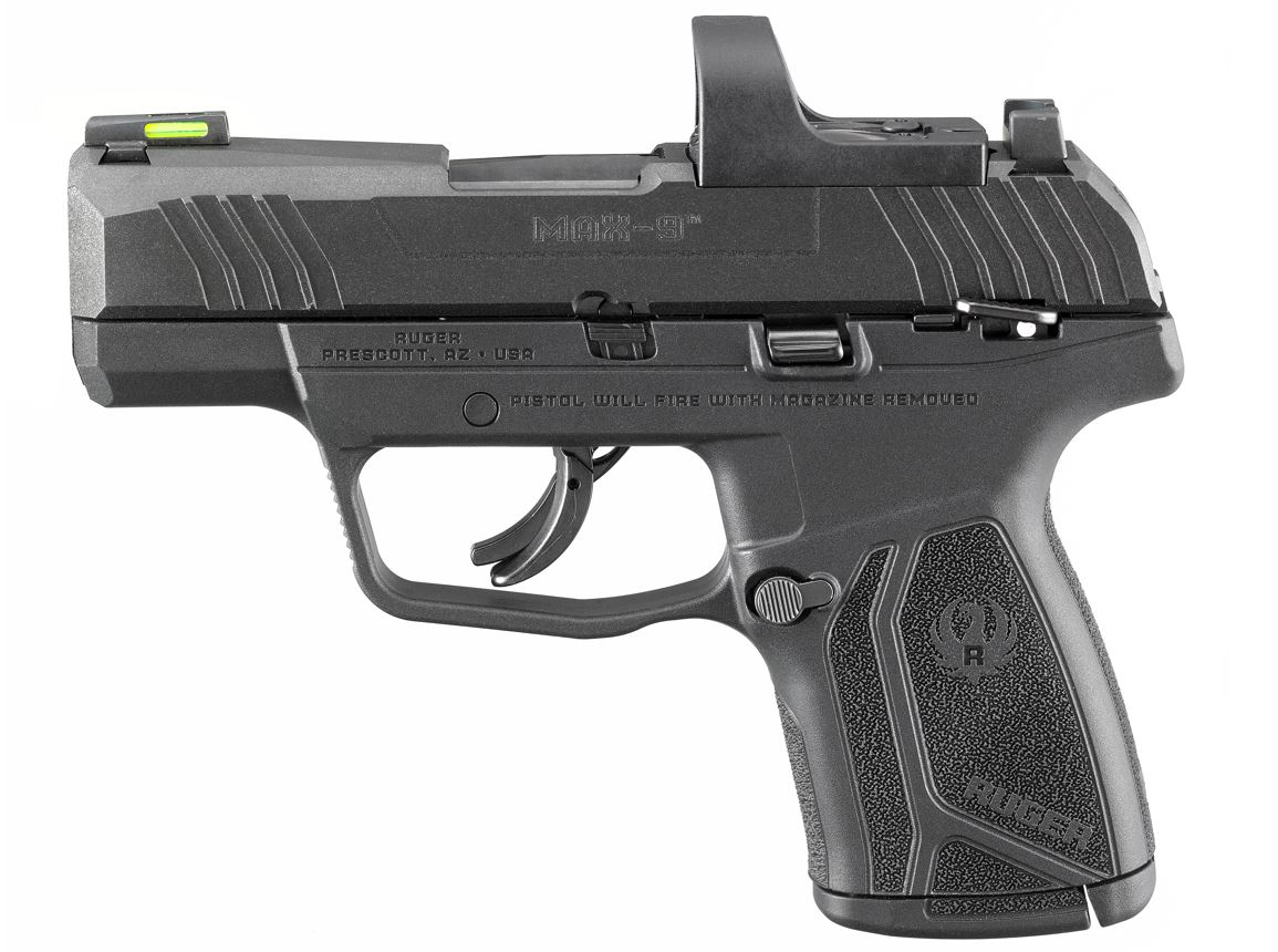 MAX-9 9MM BLK/BLK 12+1 RED DOT